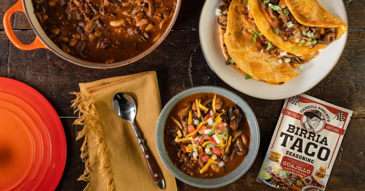 Carroll Shelby's | Vegetarian Mushroom Quesabirrias